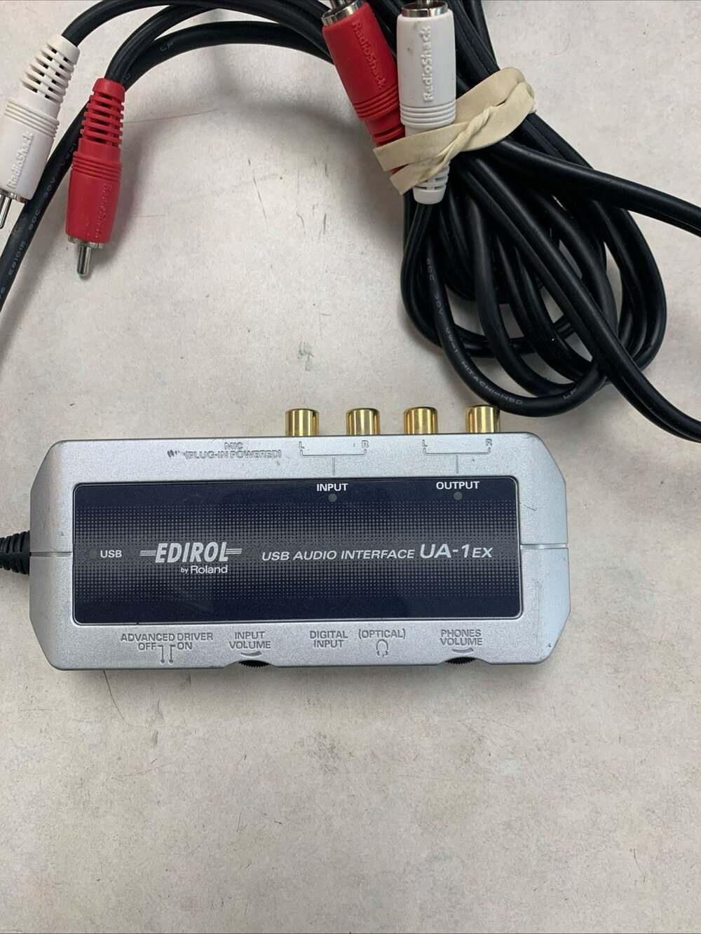 Edirol By Roland UA-1EX USB Audio Interface With RCA Cables